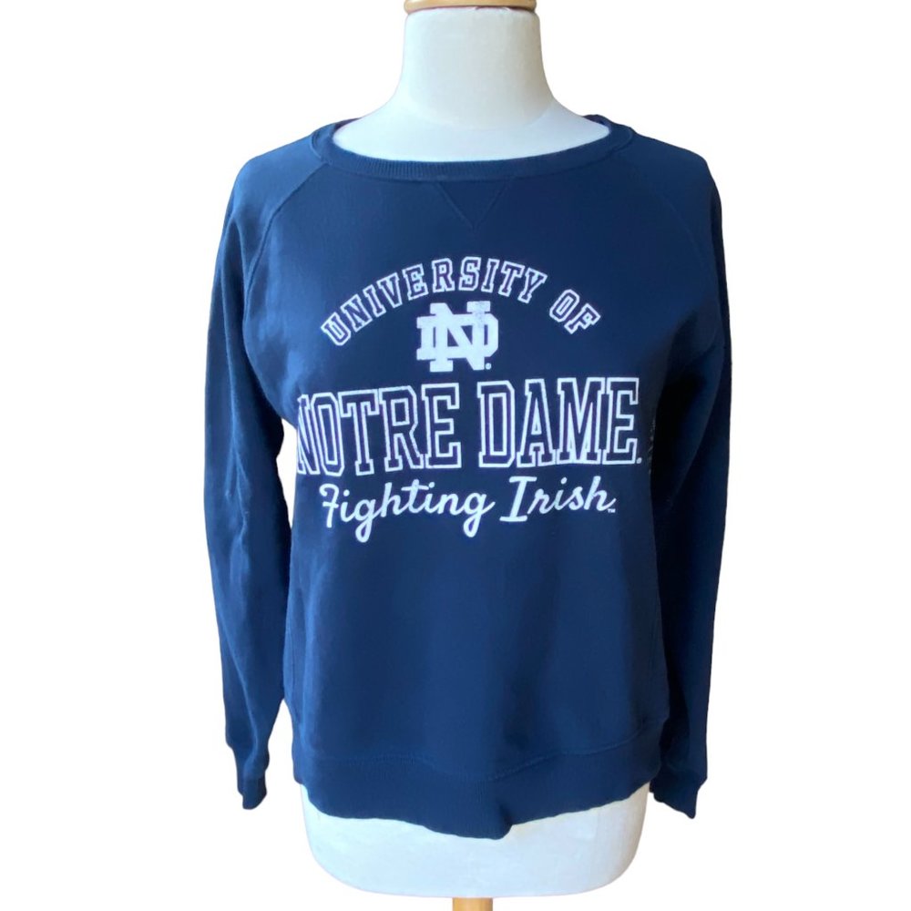 JanSport Navy Blue University of Notre Dame Fighting Irish Sweatshirt College-M